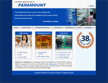 Tablet Screenshot of paramountvending.com